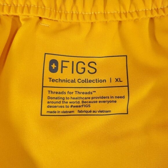 Figs Mens Size XL Tansen Scrub Pants Joggers Limited Edition Emergency Yellow - Picture 10 of 12